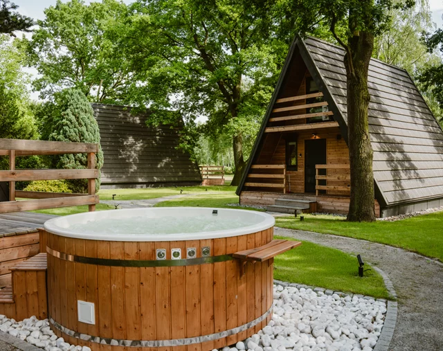 Domek z prywatną balią jacuzzi